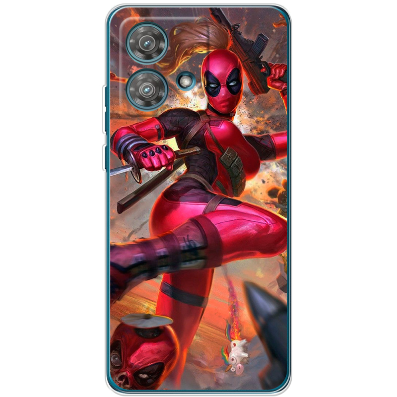 Чехол BoxFace Motorola Edge 40 Neo Woman Deadpool