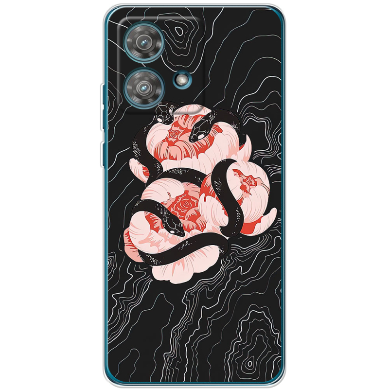 Чехол BoxFace Motorola Edge 40 Neo Snake Rose