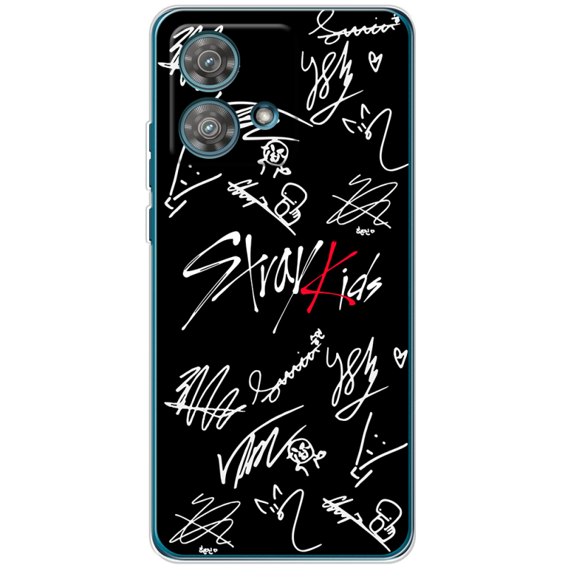 Чехол BoxFace Motorola Edge 40 Neo Stray Kids автограф