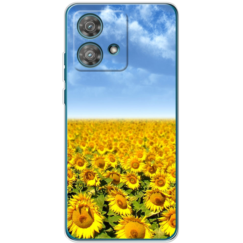 Чехол BoxFace Motorola Edge 40 Neo Подсолнухи