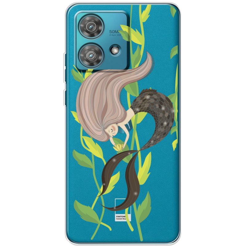 Прозрачный чехол BoxFace Motorola Edge 40 Neo Cute Mermaid