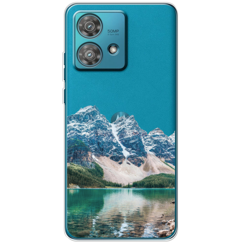 Прозрачный чехол BoxFace Motorola Edge 40 Neo Blue Mountain