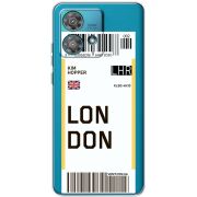 Прозрачный чехол BoxFace Motorola Edge 40 Neo Ticket London