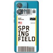 Прозрачный чехол BoxFace Motorola Edge 40 Neo Ticket Springfield