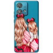 Прозрачный чехол BoxFace Motorola Edge 40 Neo Mouse Girls