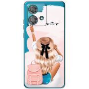 Прозрачный чехол BoxFace Motorola Edge 40 Neo Travel Girl