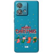 Прозрачный чехол BoxFace Motorola Edge 40 Neo Merry Christmas