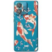 Прозрачный чехол BoxFace Motorola Edge 40 Neo Japanese Koi Fish