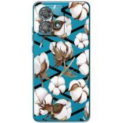 Прозрачный чехол BoxFace Motorola Edge 40 Neo Cotton flowers