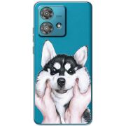 Прозрачный чехол BoxFace Motorola Edge 40 Neo Husky