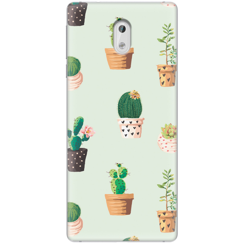 Чехол Uprint Nokia 3 L-green Cacti