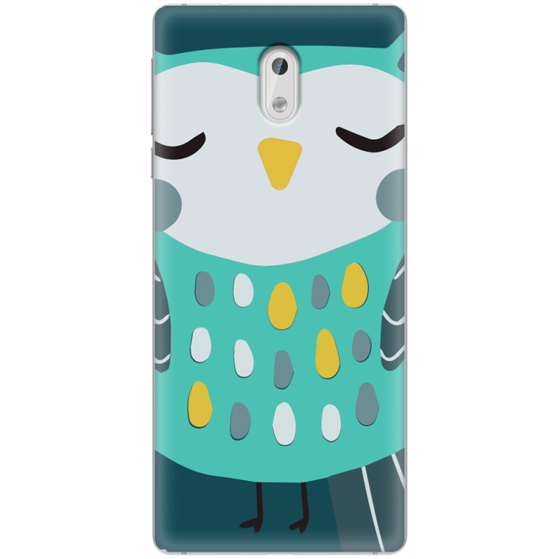 Чехол Uprint Nokia 3 Green Owl