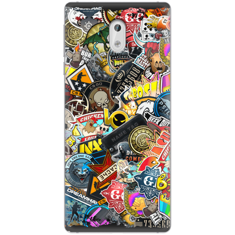 Чехол Uprint Nokia 3 CS:Go Stickerbombing