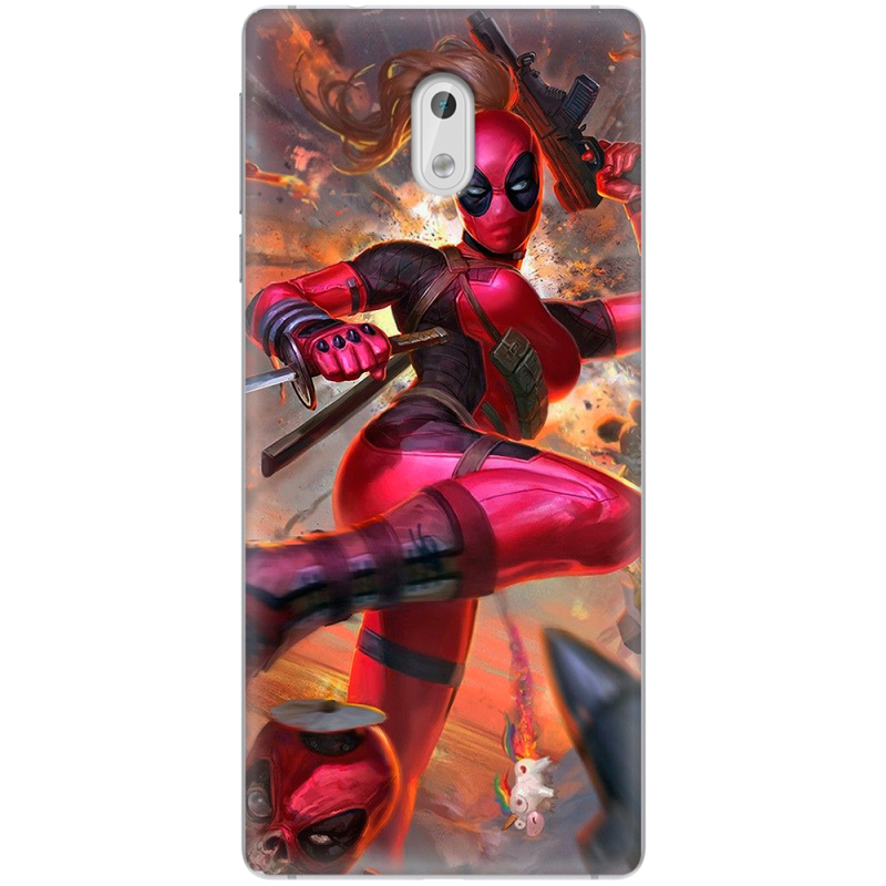 Чехол Uprint Nokia 3 Woman Deadpool