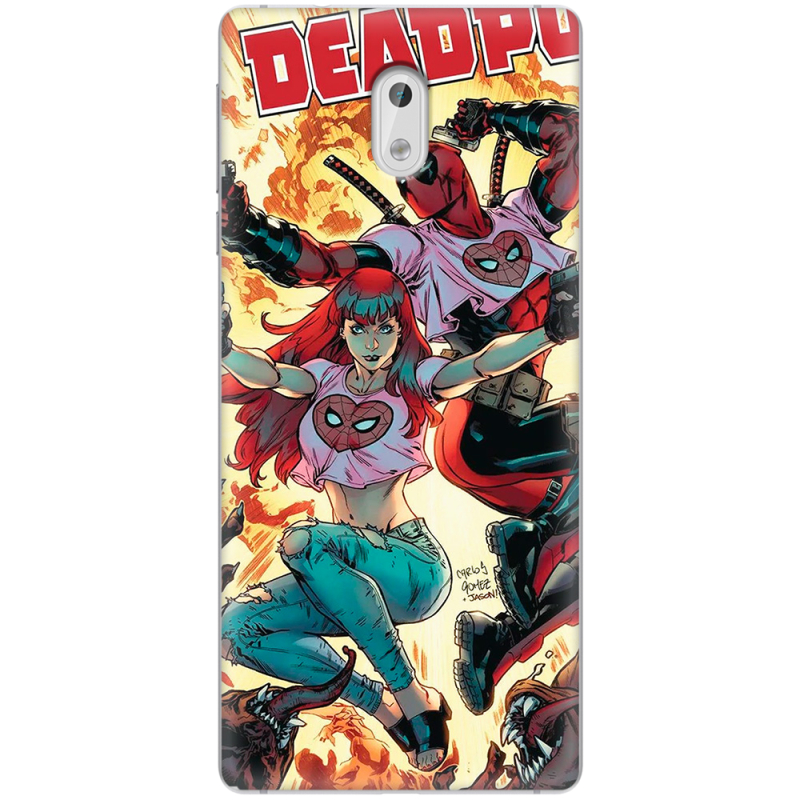 Чехол Uprint Nokia 3 Deadpool and Mary Jane