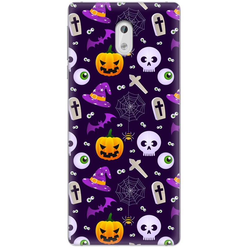 Чехол Uprint Nokia 3 Halloween Purple Mood