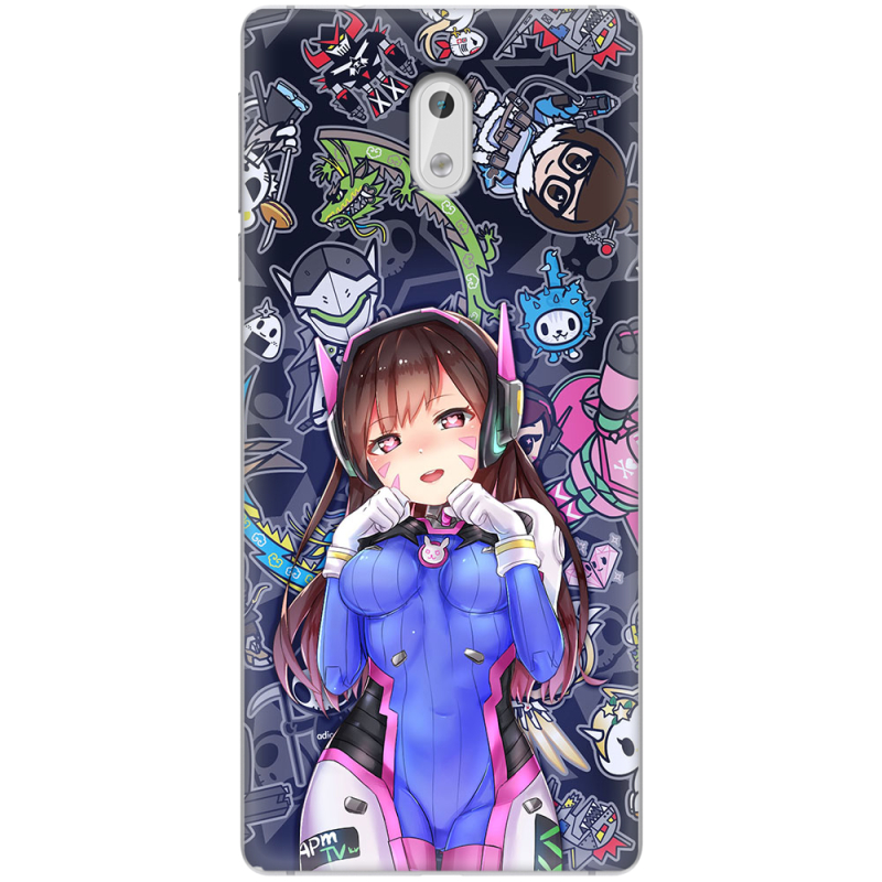 Чехол Uprint Nokia 3 Overwatch D.VA