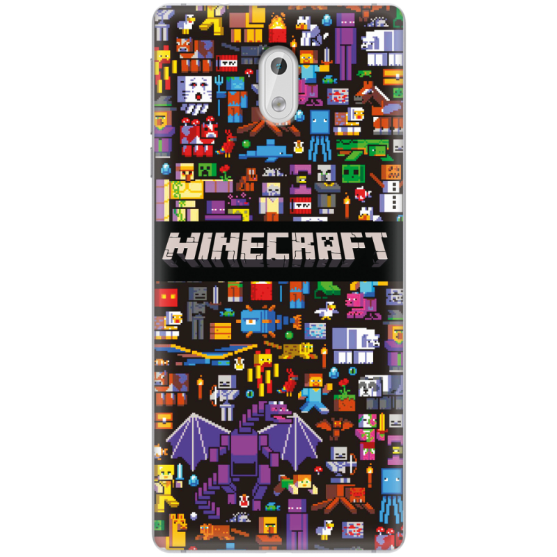 Чехол Uprint Nokia 3 Minecraft Mobbery