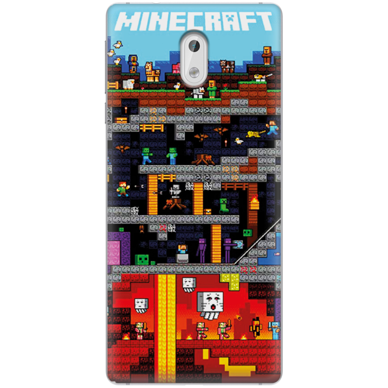 Чехол Uprint Nokia 3 Minecraft Lode Runner