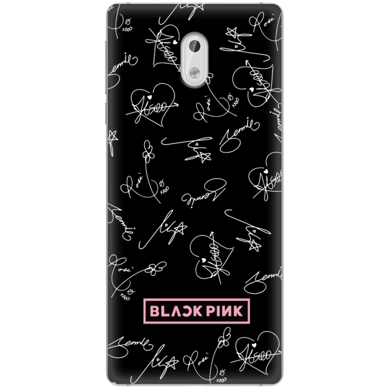 Чехол Uprint Nokia 3 Blackpink автограф