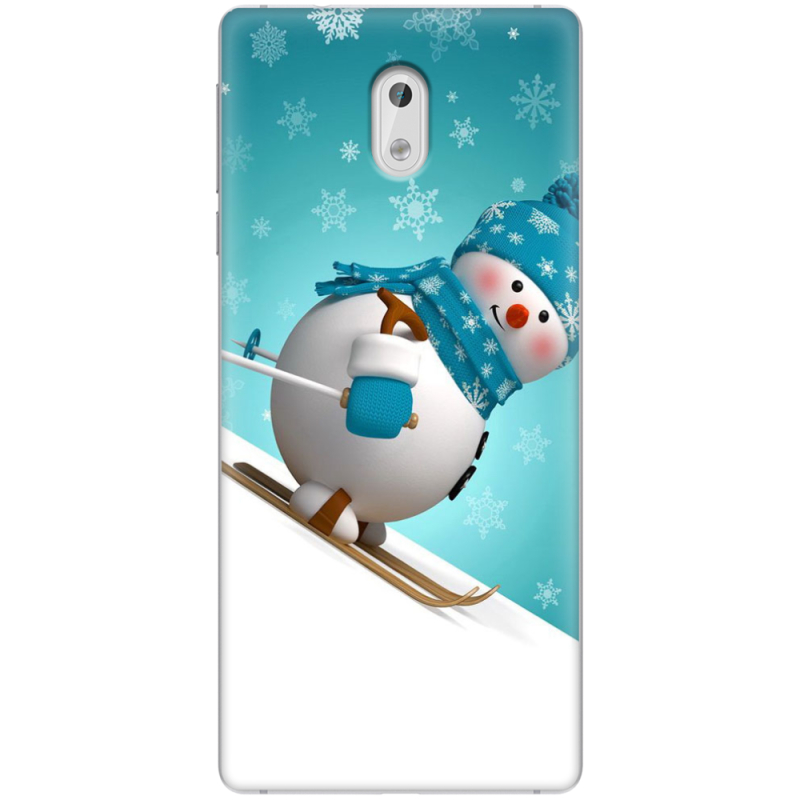 Чехол Uprint Nokia 3 Skier Snowman