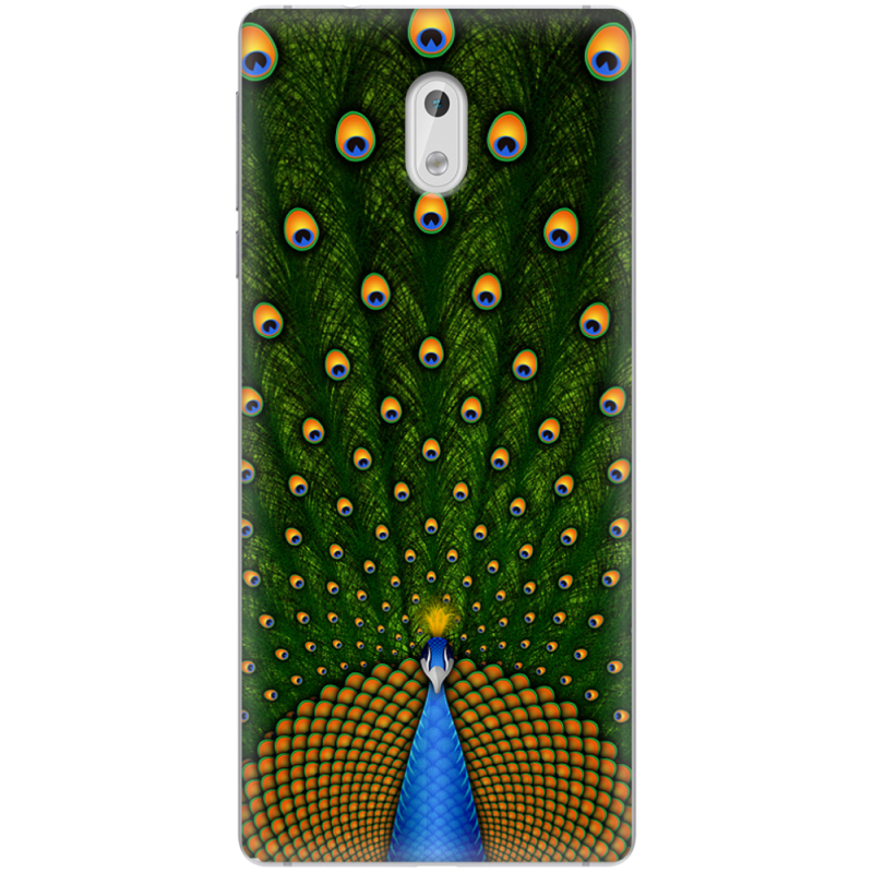 Чехол Uprint Nokia 3 Peacocks Tail