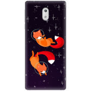 Чехол Uprint Nokia 3 Fox-Astronauts