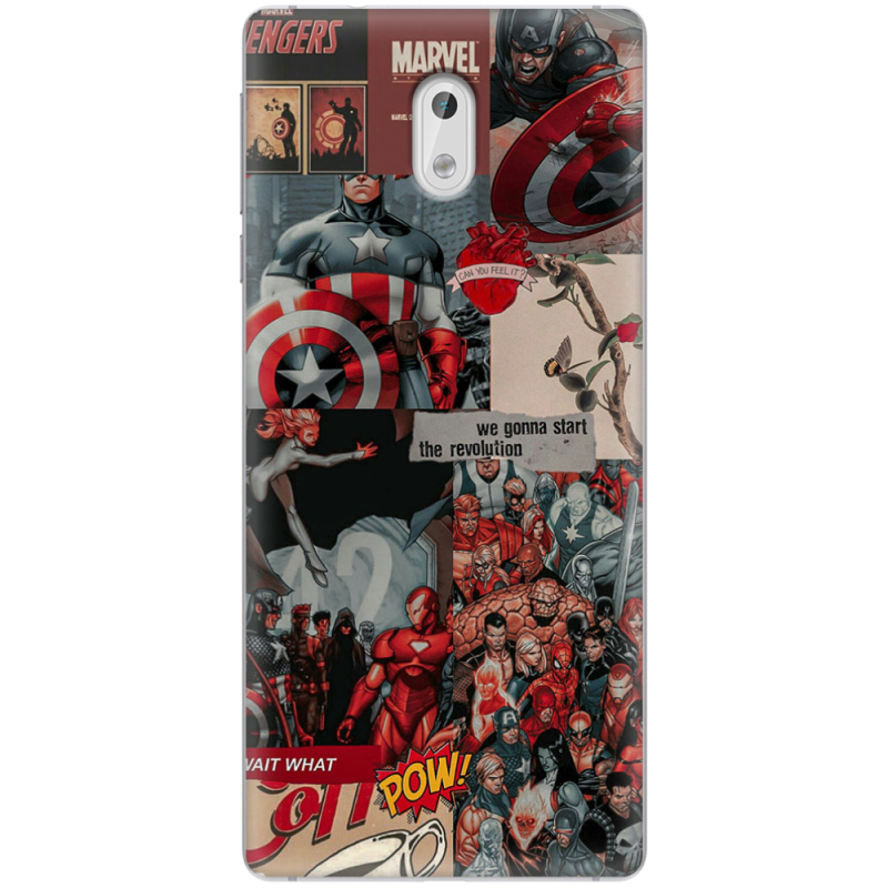 Чехол Uprint Nokia 3 Marvel Avengers