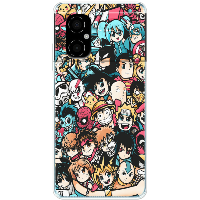 Чехол BoxFace Xiaomi Poco M4 5G Anime Stickers