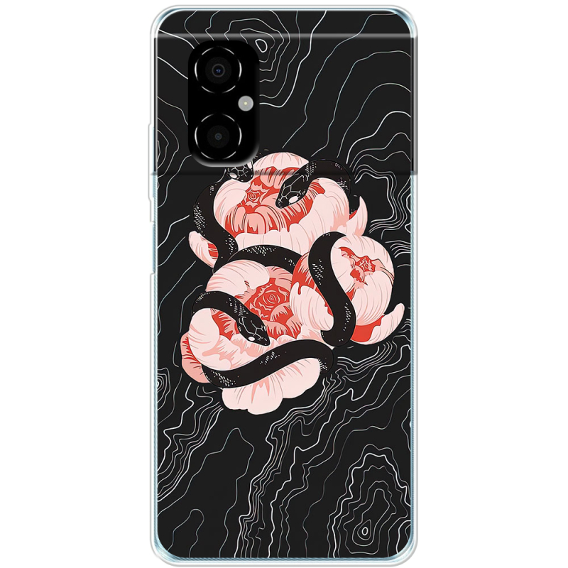 Чехол BoxFace Xiaomi Poco M4 5G Snake Rose