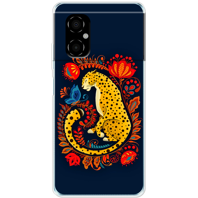 Чехол BoxFace Xiaomi Poco M4 5G Petrykivka Leopard