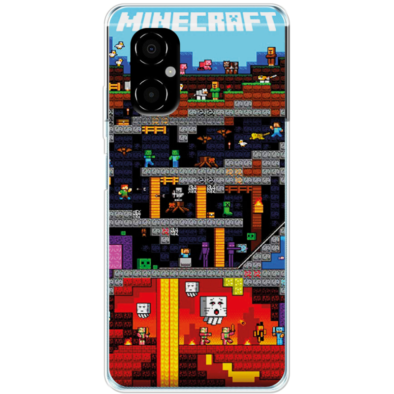 Чехол BoxFace Xiaomi Poco M4 5G Minecraft Lode Runner