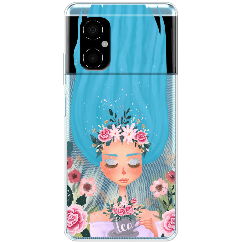 Прозрачный чехол BoxFace Xiaomi Poco M4 5G Blue Hair