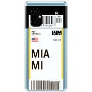 Прозрачный чехол BoxFace Xiaomi Poco M4 5G Ticket Miami