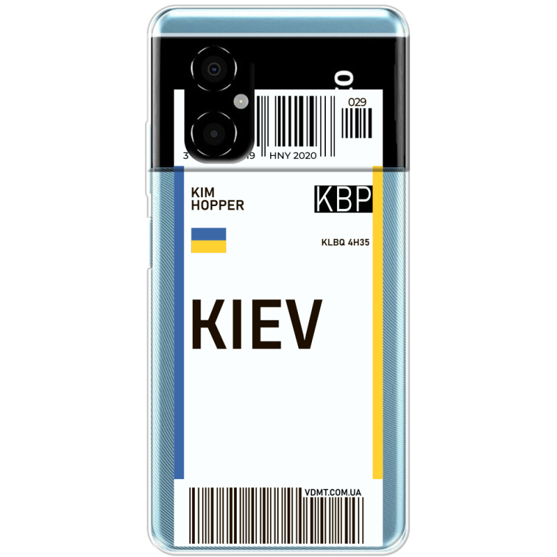 Прозрачный чехол BoxFace Xiaomi Poco M4 5G Ticket Kiev