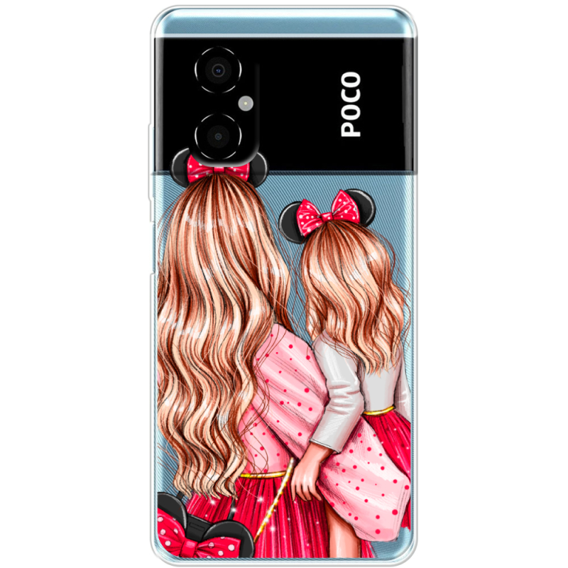 Прозрачный чехол BoxFace Xiaomi Poco M4 5G Mouse Girls