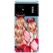 Прозрачный чехол BoxFace Xiaomi Poco M4 5G Mouse Girls