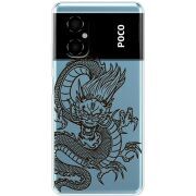 Прозрачный чехол BoxFace Xiaomi Poco M4 5G Chinese Dragon