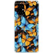 Прозрачный чехол BoxFace Xiaomi Poco M4 5G Butterfly Morpho