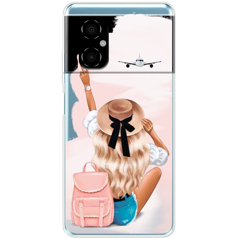 Прозрачный чехол BoxFace Xiaomi Poco M4 5G Travel Girl