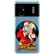 Прозрачный чехол BoxFace Xiaomi Poco M4 5G Cool Santa