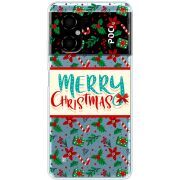 Прозрачный чехол BoxFace Xiaomi Poco M4 5G Vintage Christmas Pattern