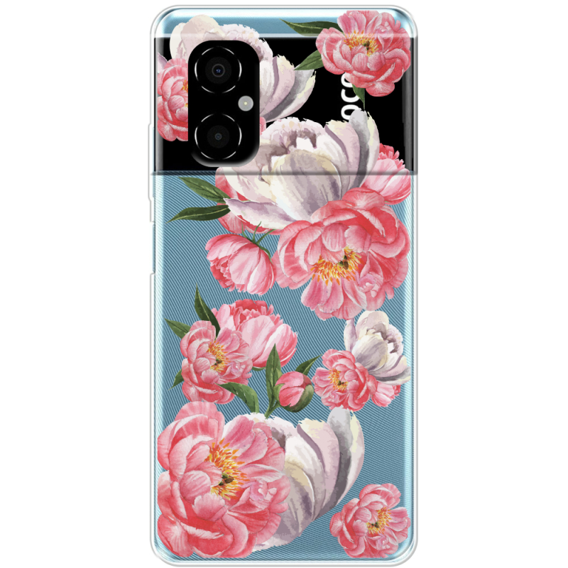 Прозрачный чехол BoxFace Xiaomi Poco M4 5G Peony Watercolor Style