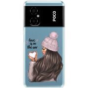 Прозрачный чехол BoxFace Xiaomi Poco M4 5G love is in the air