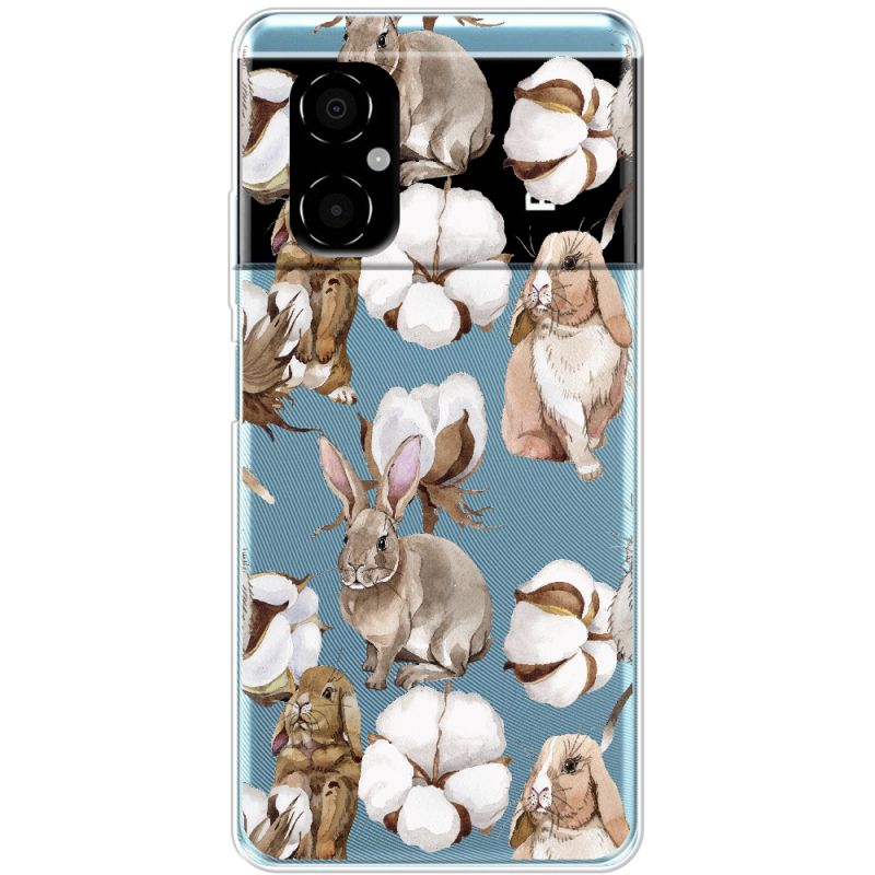 Прозрачный чехол BoxFace Xiaomi Poco M4 5G Cotton and Rabbits