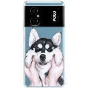 Прозрачный чехол BoxFace Xiaomi Poco M4 5G Husky