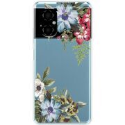 Прозрачный чехол BoxFace Xiaomi Poco M4 5G Floral