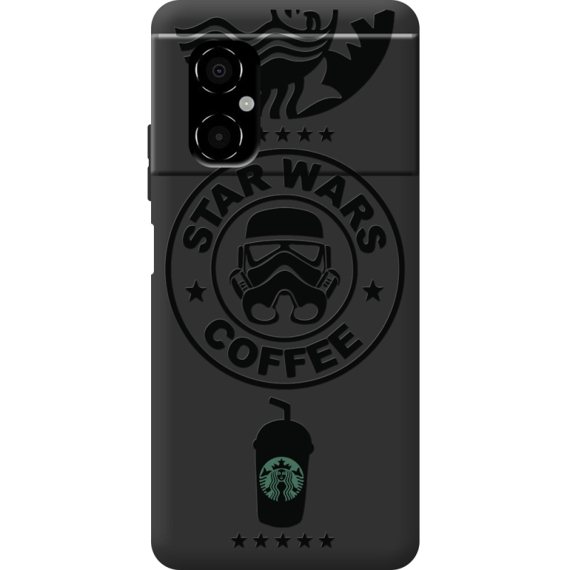 Черный чехол BoxFace Poco M4 5G Dark Coffee