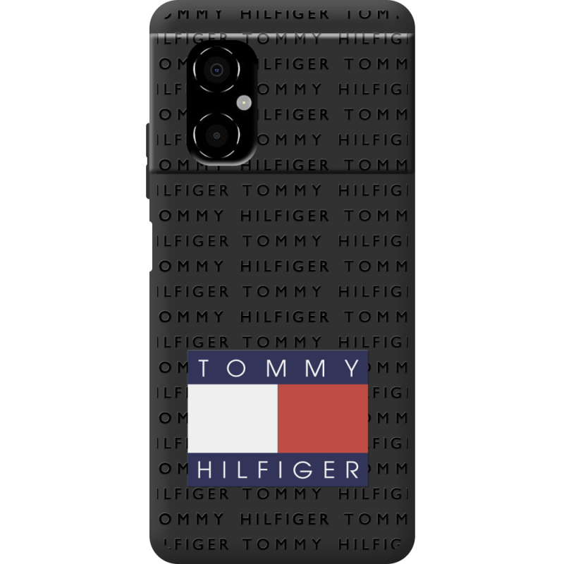 Черный чехол BoxFace Poco M4 5G Tommy Print