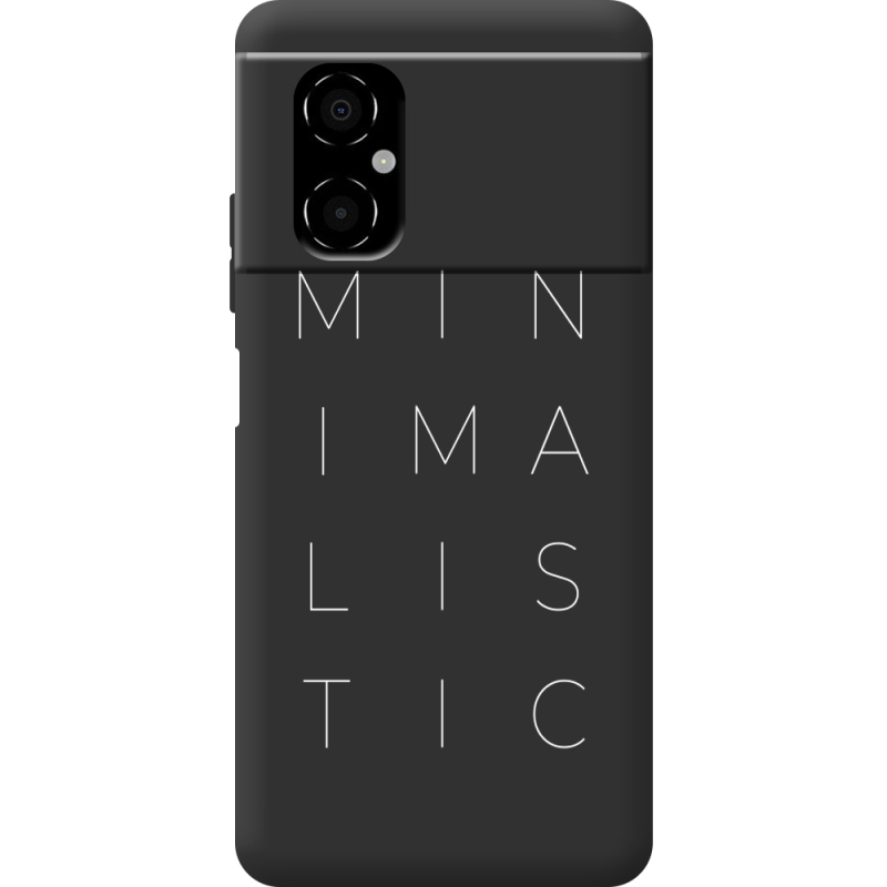 Черный чехол BoxFace Poco M4 5G Minimalistic